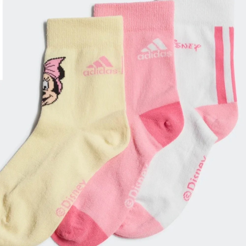 Disney X Adidas Minnie & Daisy Socks 3 Pairs NWT